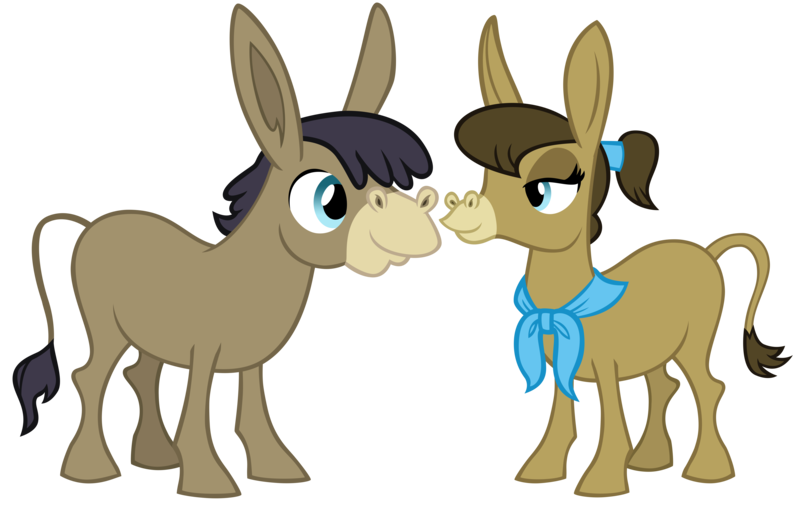 Size: 10363x6554 | Tagged: safe, artist:andoanimalia, derpibooru import, cranky doodle donkey, matilda, donkey, a friend in deed, absurd resolution, female, image, male, png, simple background, straight, transparent background, vector