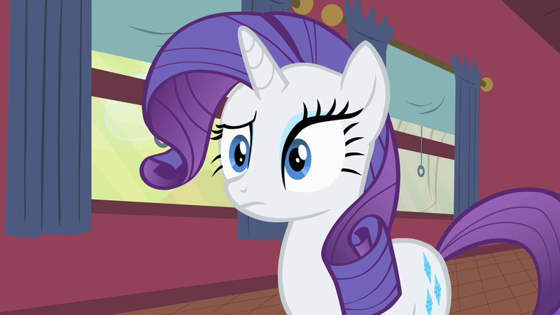 Size: 1280x720 | Tagged: safe, derpibooru import, screencap, rarity, pony, unicorn, over a barrel, confused, female, image, mare, png, solo