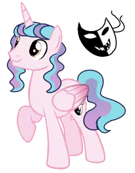 Size: 592x760 | Tagged: safe, artist:venomous-cookietwt, derpibooru import, oc, alicorn, pony, image, magical lesbian spawn, male, offspring, parent:cozy glow, parent:princess flurry heart, png, simple background, solo, stallion, transparent background