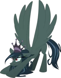 Size: 1437x1826 | Tagged: safe, artist:shinodage, oc, oc:lustrous, unofficial characters only, pegasus, pony, female, guardians of pondonia, image, iwtcird, mare, meme, png, scrunchy face, simple background, solo, transparent background