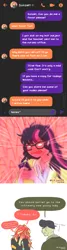 Size: 1000x3750 | Tagged: safe, artist:lzjian79, derpibooru import, cranky doodle donkey, sci-twi, sunset shimmer, twilight sparkle, equestria girls, abuse, autocorrect, blood, blushing, blushing profusely, chat, image, implied lesbian, implied nudity, implied sci-twi, implied scitwishimmer, implied shipping, meme, messenger, no pony, nosebleed, open mouth, photo, png, screaming, send nudes, shimmerbuse, simple background, solo, speech bubble, sweat, sweatdrop, text, text only, texts from ponies, thinking, this will not end well, twilighting, white background