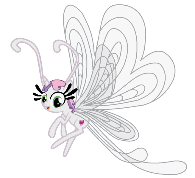 Size: 1137x1041 | Tagged: safe, derpibooru import, sweetie belle, breezie, pony, unicorn, base used, breeziefied, cute, cutie mark, daaaaaaaaaaaw, diasweetes, eyelashes, female, filly, image, looking at you, open mouth, png, species swap, the cmc's cutie marks, wings