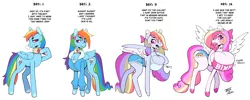 Size: 4091x1643 | Tagged: suggestive, artist:scarfyace, derpibooru import, rainbow dash, pegasus, pony, alternate cutie mark, alternate hairstyle, bet, big lips, bimbo, bimboification, bimbony, bow, breast expansion, breasts, butt, butt expansion, chestbreasts, choker, clothes, collar, colored pupils, curvy, cutie mark, dialogue, dick sucking lips, ear piercing, earring, eye color change, eyeshadow, female, folded wings, growth, hair bow, hair tie, heart eyes, hoodie, hoof polish, hourglass figure, image, implied twilight sparkle, jewelry, lidded eyes, lipstick, makeup, mare, one hoof raised, onomatopoeia, open mouth, piercing, pink lipstick, pink mane, pink tail, plot, png, quadrupedal chest boobs, signature, simple background, solo, spread wings, transformation, transformation sequence, white background, wide hips, wingding eyes, wings