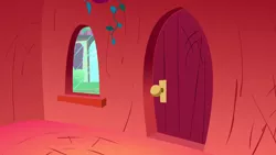 Size: 1280x720 | Tagged: safe, derpibooru import, screencap, bridle gossip, season 1, background, door, golden oaks library, image, library, liminal space, no pony, png, scenic ponyville, window