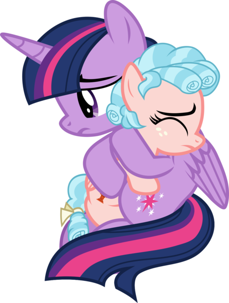 Size: 1039x1370 | Tagged: safe, artist:lincolnbrewsterfan, derpibooru import, editor:nc-tv, cozy glow, twilight sparkle, twilight sparkle (alicorn), alicorn, pegasus, pony, .svg available, a better ending for cozy, alternate ending, bow, closed eye, closed wing, derpibooru exclusive, embrace, eyes closed, female, filly, folded wings, forgiveness, freckles, good end, headcanon in the description, horn, hug, image, looking down, love, mane, mare, missing accessory, png, princess of friendship, redemption, reformation, reformed, sad, simple background, tail, tail bow, this will end in tears, vector, wings