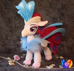 Size: 2381x2304 | Tagged: safe, artist:1stastrastudio, derpibooru import, queen novo, classical hippogriff, hippogriff, my little pony: the movie, image, irl, jewelry, jpeg, necklace, pearl necklace, photo, plushie, seashell, solo