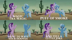 Size: 1280x720 | Tagged: safe, derpibooru import, edit, edited screencap, editor:quoterific, screencap, starlight glimmer, trixie, road to friendship, collage, female, image, jpeg, lesbian, shipping, startrix