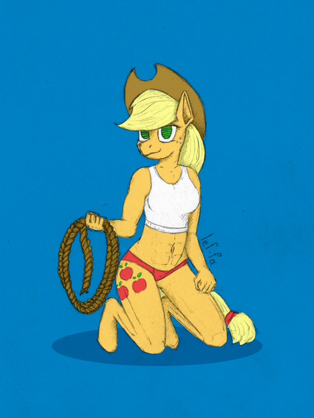 Size: 1500x2000 | Tagged: suggestive, artist:lef-fa, derpibooru import, applejack, anthro, image, png