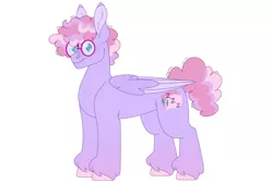 Size: 1280x854 | Tagged: safe, artist:itstechtock, derpibooru import, oc, oc:bedhead, pegasus, pony, glasses, image, jpeg, male, offspring, parent:frazzle rock, parent:fuzzy slippers, simple background, solo, stallion, white background