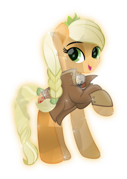 Size: 3345x4717 | Tagged: safe, artist:lincolnbrewsterfan, derpibooru import, applejack, crystal pony, earth pony, pony, fallout equestria, my little pony: the movie, .svg available, alternate hairstyle, alternate tailstyle, applejack's cutie mark, braid, braided tail, button, clothes, coat, crown, crystal crown (object), crystallized, derpibooru exclusive, eyebrows, freckles, gun, hair tie, handgun, happy, hat, image, jacket, jewelry, little macintosh, looking at you, ministry mares, ministry of wartime technology, mouth trigger, movie accurate, optical sight, overcoat, pistol, png, profile, raised hoof, regalia, revolver, scope, simple background, smiling, smiling at you, straps, sweater, tail wrap, transparent background, vector, weapon