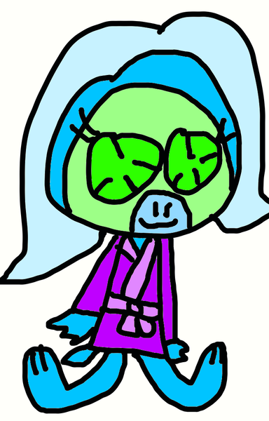 Size: 664x1038 | Tagged: safe, artist:sugarbugjewelpet, derpibooru import, trixie, dragon, 1000 hours in ms paint, bathrobe, clothes, cucumber, dragoness, dragonified, female, food, image, mud mask, png, robe, solo, spa, species swap, trixiedragon