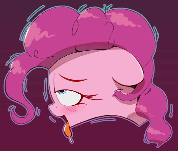 Size: 771x655 | Tagged: source needed, suggestive, artist:vultraz, derpibooru import, pinkie pie, pony, ahegao, blushing, image, open mouth, png, solo, tongue out