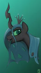 Size: 1108x1970 | Tagged: safe, artist:naen, derpibooru import, queen chrysalis, changeling, changeling queen, female, image, jpeg, solo