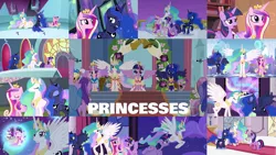 Size: 1280x721 | Tagged: safe, derpibooru import, edit, edited screencap, editor:quoterific, screencap, applejack, princess cadance, princess celestia, princess flurry heart, princess luna, spike, twilight sparkle, twilight sparkle (alicorn), alicorn, dragon, earth pony, pony, a royal problem, equestria games (episode), equestria girls, equestria girls (movie), horse play, magical mystery cure, princess spike (episode), school daze, season 3, season 4, season 5, season 7, season 8, the crystal empire, three's a crowd, twilight's kingdom, spoiler:s08, baby, baby pony, clothes, crown, cute, cutedance, dress, eyes closed, female, flying, image, jewelry, mare, night, open mouth, png, regalia, sisters-in-law, smiling, spread wings, sunglasses, wings, you'll play your part