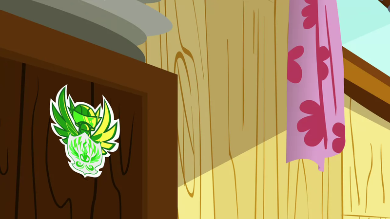 Size: 1280x720 | Tagged: safe, derpibooru import, screencap, the washouts (episode), background, clubhouse, crusaders clubhouse, curtains, image, liminal space, no pony, png, scenic ponyville, sticker, the washouts, window