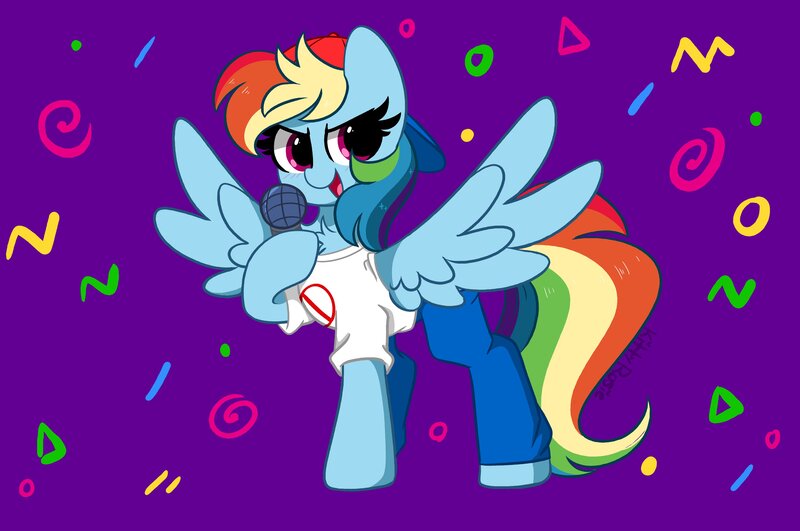 Size: 4096x2718 | Tagged: safe, artist:kittyrosie, derpibooru import, rainbow dash, pegasus, pony, cap, clothes, cute, dashabetes, digital art, female, hat, image, jpeg, mare, smiling