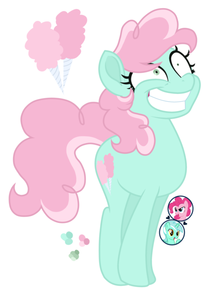 Size: 2900x3900 | Tagged: safe, artist:magicuniclaws, derpibooru import, lyra heartstrings, pinkie pie, oc, earth pony, pony, faic, female, image, lesbian, lyrapie, magical lesbian spawn, mare, offspring, parent:lyra heartstrings, parent:pinkie pie, parents:lyrapie, png, shipping, simple background, solo, transparent background