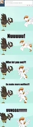 Size: 1280x4897 | Tagged: safe, artist:spectty, derpibooru import, oc, oc:coffee cream, oc:spectty, pegasus, pony, angry, ask, caption, flying, image, image macro, lol, male, pegasus oc, png, stallion, striped tail, text, tumblr, two toned mane, unexpected, wings