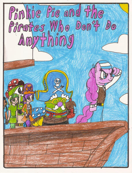 Size: 1682x2199 | Tagged: safe, artist:magic-kristina-kw, derpibooru import, pinkie pie, image, jpeg, pirate, pirate pinkie pie, veggietales