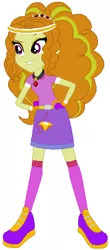Size: 228x520 | Tagged: safe, artist:selenaede, artist:user15432, derpibooru import, adagio dazzle, human, equestria girls, base used, belt, clothes, gloves, golf, hands on hip, image, jewelry, necklace, pendant, png, purple dress, purple shoes, purple socks, shoes, sneakers, socks, sports, sports outfit, sporty style, sweatband