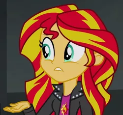 Size: 659x618 | Tagged: safe, derpibooru import, screencap, sunset shimmer, equestria girls, rainbow rocks, cropped, image, jpeg, solo