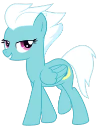 Size: 1200x1450 | Tagged: safe, artist:bnau, derpibooru import, fleetfoot, pegasus, pony, .svg available, derpibooru exclusive, female, image, lidded eyes, looking at you, png, simple background, smiling, solo, standing, transparent background, vector, wings