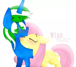 Size: 631x558 | Tagged: safe, artist:wind falls, derpibooru import, fluttershy, oc, oc:igames, cute, image, png, shipping, simple background, white background