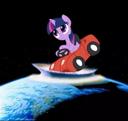 Size: 722x684 | Tagged: safe, artist:furseiseki, derpibooru import, twilight sparkle, pony, earth, end of the world, image, planetary annihilation, png, power wheels