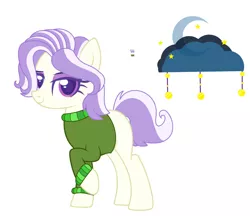 Size: 1280x1107 | Tagged: safe, artist:glorymoon, derpibooru import, oc, earth pony, pony, clothes, female, image, jpeg, mare, simple background, solo, sweater, white background