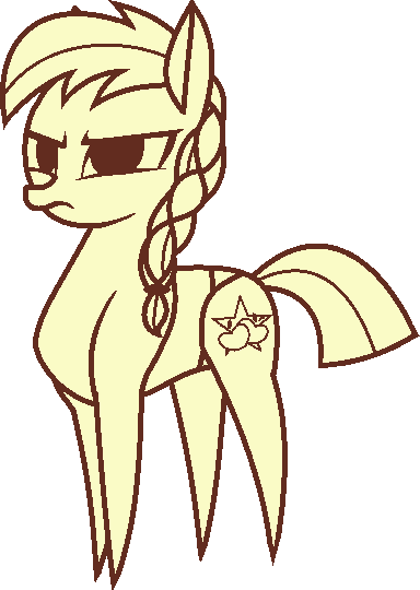 Size: 384x540 | Tagged: safe, artist:pegasski, derpibooru import, oc, unofficial characters only, earth pony, pony, base used, braid, earth pony oc, eyelashes, female, frown, haycartes' method, image, mare, png, simple background, solo, transparent background