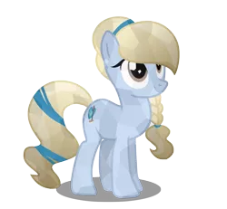 Size: 2092x1936 | Tagged: safe, artist:angalalove, derpibooru import, oc, unnamed oc, unofficial characters only, crystal pony, braid, broom, crystal heart, gradient mane, gradient tail, hairband, image, looking up, png, shadow, simple background, smiling, tail, transparent background