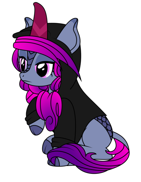 Size: 2550x3300 | Tagged: safe, artist:tsitra_irl, derpibooru import, edit, vector edit, kirin oc, oc, oc:neon glow, unofficial characters only, kirin, ponyfinder, blue coat, clothes, dungeons and dragons, emo, female, gray coat, high res, hoodie, image, oc kirin, ombre hair, pathfinder, pen and paper rpg, pink eyes, pink hair, png, purple hair, purple hair is sexy, rpg, sibling, simple background, solo, transparent background, vector