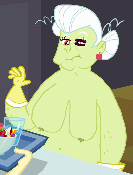 Size: 760x1000 | Tagged: questionable, derpibooru import, edit, edited screencap, screencap, granny smith, equestria girls, abuse, abuse edit, breast edit, breasts, busty granny smith, eqg abuse edits, female, grannybuse, image, nipples, nude edit, nudity, png, saggy breasts, solo, solo female