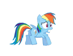 Size: 483x372 | Tagged: safe, artist:benpictures1, derpibooru import, rainbow dash, pegasus, pony, power ponies (episode), female, image, inkscape, mare, png, simple background, solo, teeth, transparent background, vector