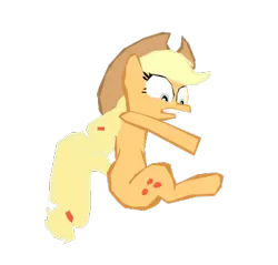 Size: 406x388 | Tagged: safe, artist:benpictures1, derpibooru import, applejack, earth pony, pony, power ponies (episode), applejack's hat, cowboy hat, female, hat, image, inkscape, mare, png, simple background, solo, teeth, transparent background, vector