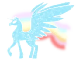 Size: 759x600 | Tagged: safe, derpibooru import, alicorn, equestria girls, rainbow rocks, flowing mane, giant alicorn, image, magic, one leg raised, png, rainbow, simple background, spread wings, transparent background, vector, white eyes, wings