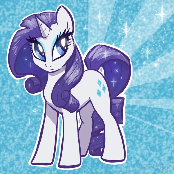 Size: 2048x2048 | Tagged: safe, artist:pfeffaroo, derpibooru import, rarity, pony, unicorn, abstract background, female, glitter, high res, image, jpeg, mare, solo, sparkles