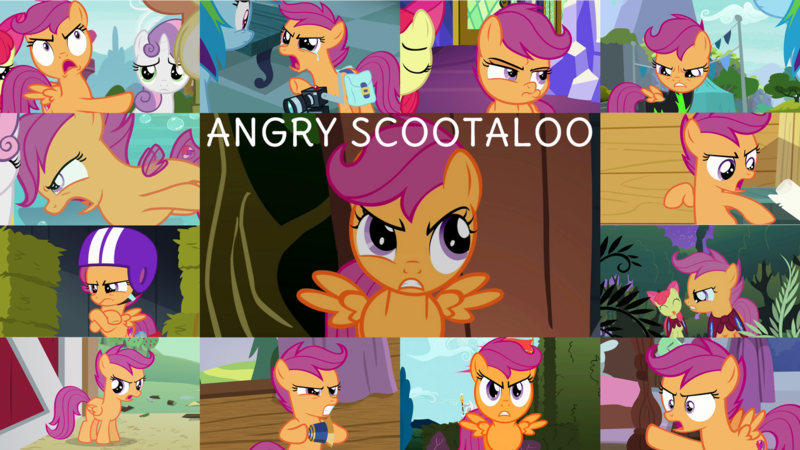 Size: 1280x720 | Tagged: safe, derpibooru import, edit, edited screencap, editor:quoterific, screencap, apple bloom, applejack, rainbow dash, scootaloo, sweetie belle, earth pony, pegasus, pony, seapony (g4), unicorn, growing up is hard to do, one bad apple, season 1, season 3, season 8, season 9, stare master, surf and/or turf, the last crusade, the washouts (episode), spoiler:s08, spoiler:s09, angry, bipedal, camera, crying, cute, cute when angry, cutealoo, cutie mark crusaders, duo, duo female, eyes closed, female, gritted teeth, helmet, image, madorable, night, offscreen character, open mouth, png, raised hoof, scootaloo is not amused, solo, tears of anger, teeth, telescope, the washouts, tongue out, unamused