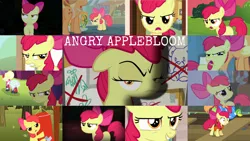 Size: 1280x721 | Tagged: safe, derpibooru import, edit, edited screencap, editor:quoterific, screencap, apple bloom, applejack, big macintosh, earth pony, pony, brotherhooves social, call of the cutie, just for sidekicks, pinkie apple pie, season 1, season 2, season 3, season 4, season 5, somepony to watch over me, apple bloom is not amused, apple bloom's bow, applejack's hat, bow, cowboy hat, determined, duo, duo female, eyebrows, female, glare, gritted teeth, hair bow, hat, image, lifejacket, open mouth, png, running, solo, teeth, unamused
