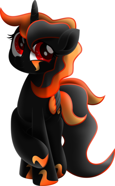 Size: 3027x4896 | Tagged: safe, artist:lincolnbrewsterfan, derpibooru import, pony of shadows, oc, oc:harvestside, unofficial characters only, alicorn, hybrid, shadow pony, fallout equestria, fallout equestria: project horizons, my little pony: the movie, alicorn oc, black, body markings, crossed hooves, crossed legs, cute, cute face, cuteness overload, cute smile, derpibooru exclusive, descendant, facial markings, fanfic art, folded wings, gradient mane, gradient tail, gray, high res, horn, hybrid oc, image, inkscape, insignia, looking up, markings, movie accurate, ocbetes, offspring, orange (color), parent:boo, parents:canon x oc, parent:stygian, png, profile, red eyes, red eyes take warning, shadow alicorn, smiling, solo, .svg available, two toned mane, two toned tail, two toned wings, vector, wings