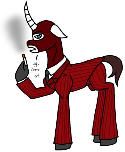 Size: 631x768 | Tagged: safe, artist:agdapl, derpibooru import, ponified, pony, unicorn, cigarette, clothes, crossover, hoof hold, horn, image, male, mask, necktie, png, simple background, smoking, solo, species swap, spy, stallion, suit, talking, team fortress 2, transparent background