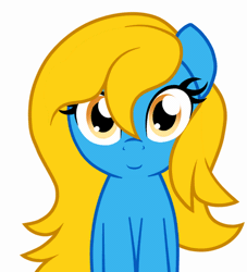 Size: 500x551 | Tagged: safe, artist:furrgroup, derpibooru import, oc, oc:internet explorer, unofficial characters only, earth pony, pony, ask internet explorer, animated, blinking, browser ponies, earth pony oc, female, gif, image, internet explorer, mare, nodding, solo