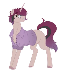 Size: 3449x4000 | Tagged: safe, artist:jack-pie, derpibooru import, oc, oc:magnus, unofficial characters only, pony, unicorn, glasses, high res, horn, image, male, png, simple background, smiling, solo, stallion, transparent background, unicorn oc