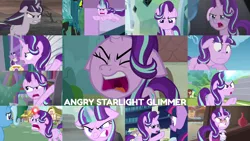 Size: 1280x720 | Tagged: safe, derpibooru import, edit, edited screencap, editor:quoterific, screencap, queen chrysalis, sandbar, snowfall frost, starlight glimmer, trixie, twilight sparkle, twilight sparkle (alicorn), yona, alicorn, changeling, changeling queen, earth pony, pony, unicorn, yak, season 5, season 8, season 9, the cutie map, the cutie re-mark, the ending of the end, spoiler:s08, spoiler:s09, angry, bag, clothes, crying, cute, cute when angry, female, glimmerbetes, image, madorable, magic, male, mare, png, ragelight glimmer, s5 starlight, solo focus, tears of anger, teary eyes, teenager, telekinesis, ultimate chrysalis, yelling