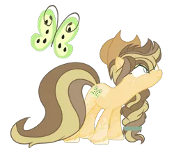 Size: 1564x1332 | Tagged: safe, artist:blueberrymuffin02, derpibooru import, oc, oc:sweet butterfly apple candy, unofficial characters only, earth pony, pony, cowboy hat, female, freckles, hat, image, mare, offspring, parent:applejack, parent:caramel, parents:carajack, png, simple background, solo, stetson, transparent background