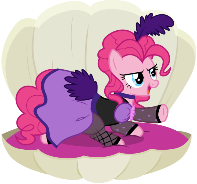 Size: 3217x3000 | Tagged: safe, artist:cloudyglow, derpibooru import, pinkie pie, earth pony, pony, over a barrel, season 1, clothes, dress, female, high res, image, mare, png, saloon dress, saloon pinkie, solo, vector