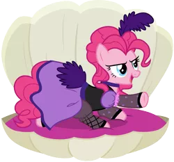 Size: 3217x3000 | Tagged: safe, artist:cloudyglow, derpibooru import, pinkie pie, earth pony, pony, over a barrel, season 1, clothes, dress, female, high res, image, mare, png, saloon dress, saloon pinkie, solo, vector