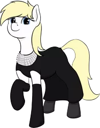 Size: 1459x1865 | Tagged: safe, artist:barhandar, oc, oc:aryanne, unofficial characters only, earth pony, pony, clothes, dress, female, image, looking at you, mare, png, ponybooru collab 2021, raised leg, simple background, solo, transparent background