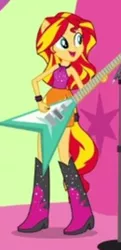 Size: 300x621 | Tagged: safe, derpibooru import, screencap, sunset shimmer, equestria girls, rainbow rocks, cropped, image, jpeg, solo