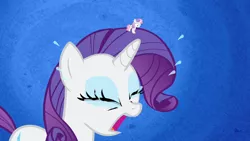 Size: 1280x720 | Tagged: safe, derpibooru import, screencap, rarity, sweetie belle, pony, unicorn, for whom the sweetie belle toils, crying, duo, duo female, eyes closed, female, image, open mouth, png, running